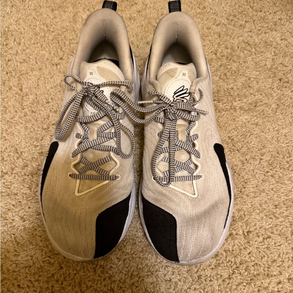 Under Armour Black and Cream Sneakers